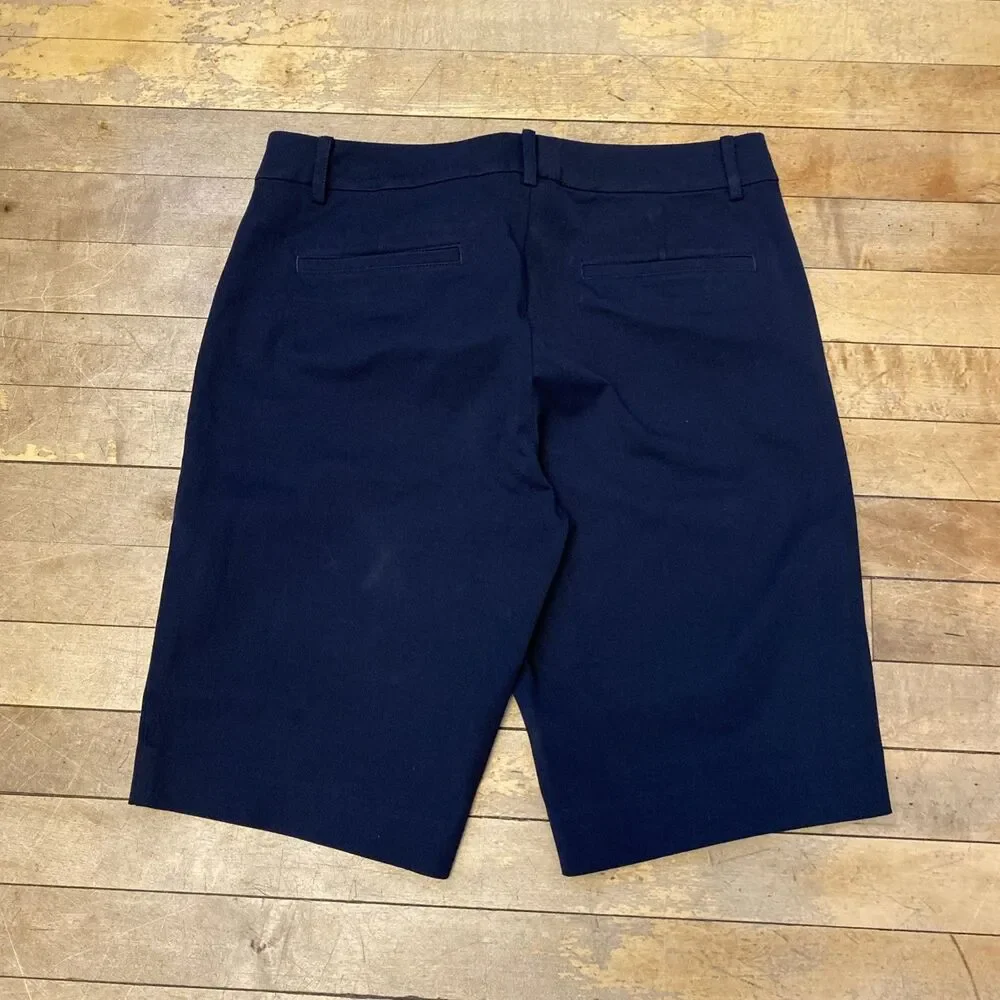 Lauren Ralph Lauren Shorts Womens 6 Black Bermuda Twill Stretch Casual Chino